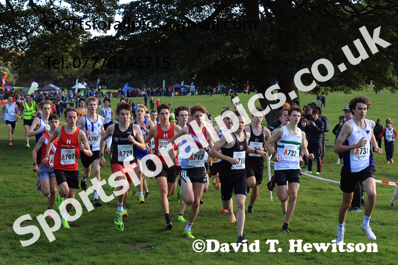 Mens Under-18s 2026 Northern Cross Country Relays, Graves Park, Sheffield. Photo: David T. Hewitson/Sports for All Pics